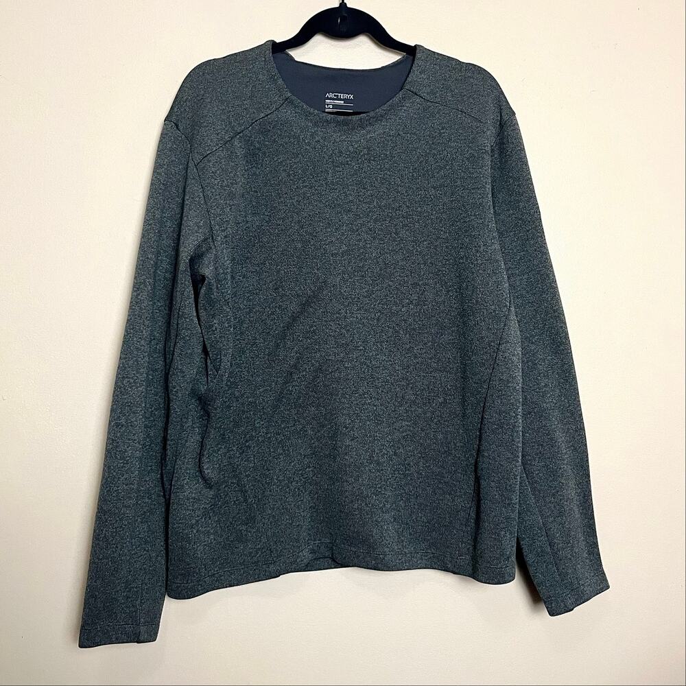 Arc’teryx Covert Lt Pullover Mens Large Thermal Gray Green Outdoor Hiking